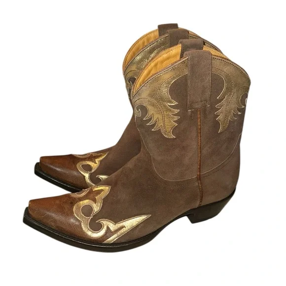 Old Gringo Women's Nevada Short Overlay Suede Western Boots Size 9 - Picture 3 of 11